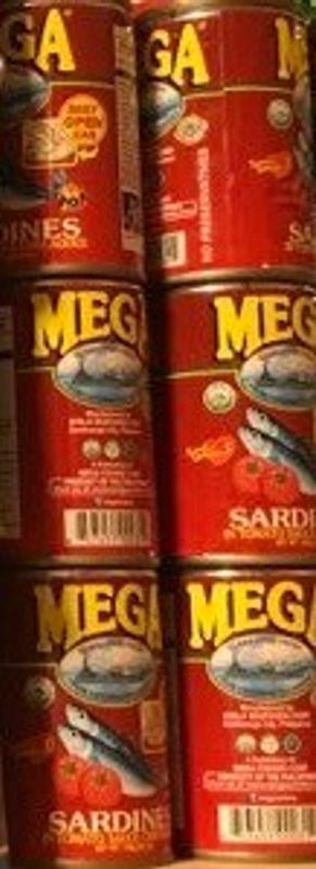 Mega Sardines in tomato sauce w/Chili(red)155g