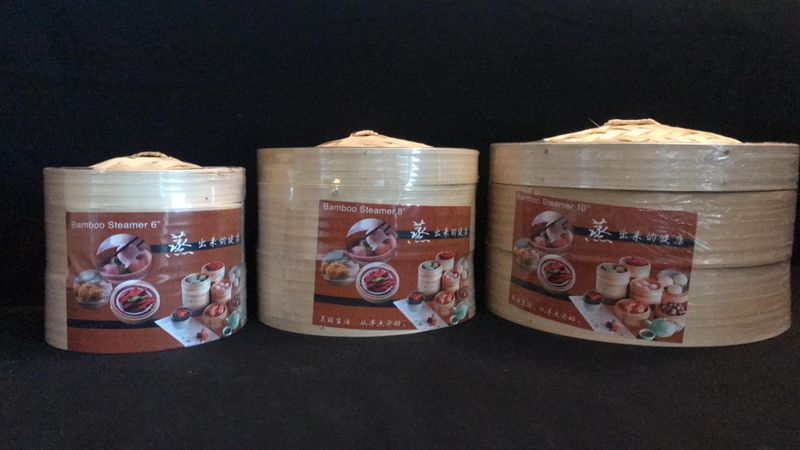 Bamboo steamer 10inch (3pcs/set)