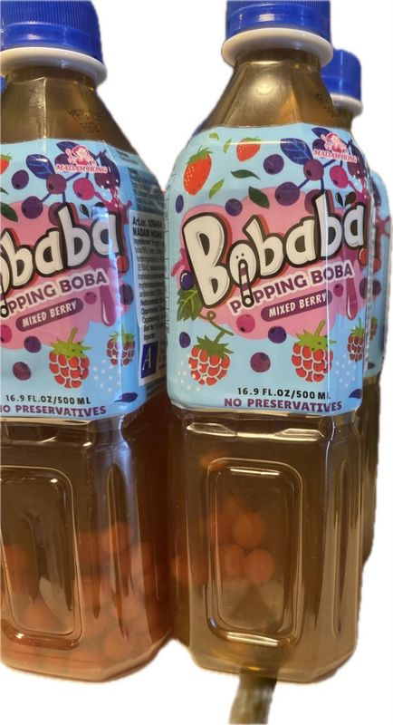 MADAM HONG Bobaba Mixed Berry Bubble Tea500ml.