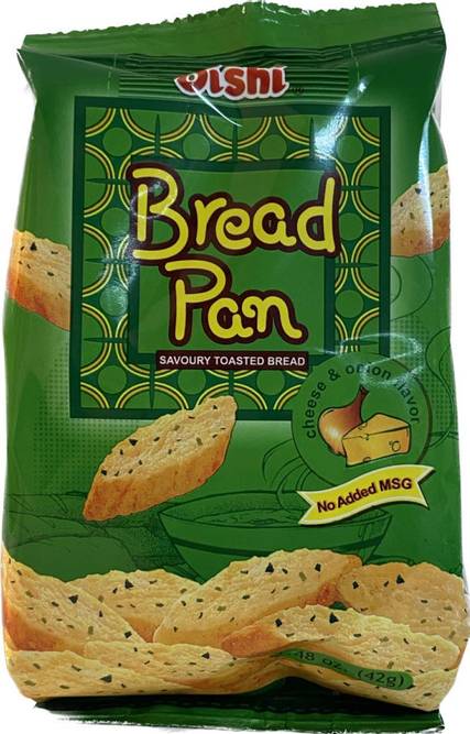 Hovedbilde Oishi Bread Pan Savoury Toasted Cheese&Onion42g.